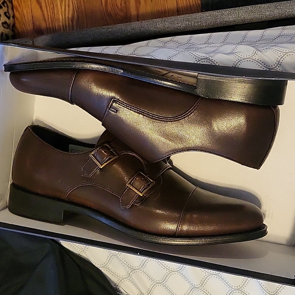 Size 10 Brooks Brother Monk Strap Dress Shoes